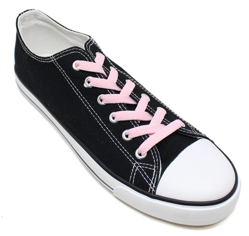 BCB Wear رباط أحذية BCB ويير مسطح بعرض 5/16 بوصة بألوان صلبة عدة أطوال للأحذية الرياضية والأحذية (وردي فاتح-54) - Image 3
